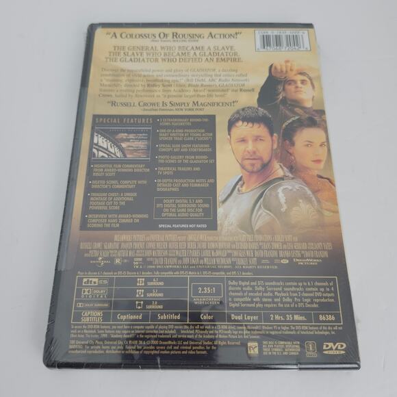 DVD Lot Of 5 Sealed Movies Gladiator Legends Of The Fall Bone Collector - Picture 3 of 13